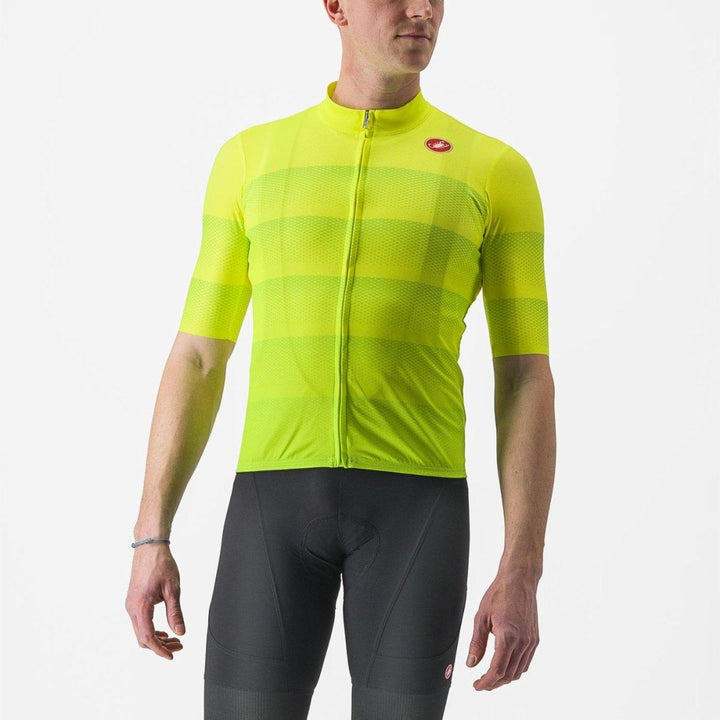 Castelli Livelli Men's Cycling Jersey (Yellow Fluo) - BUMSONTHESADDLE