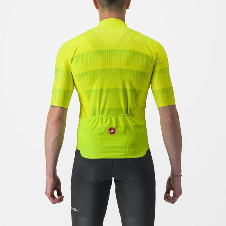 Castelli Livelli Men's Cycling Jersey (Yellow Fluo) - BUMSONTHESADDLE