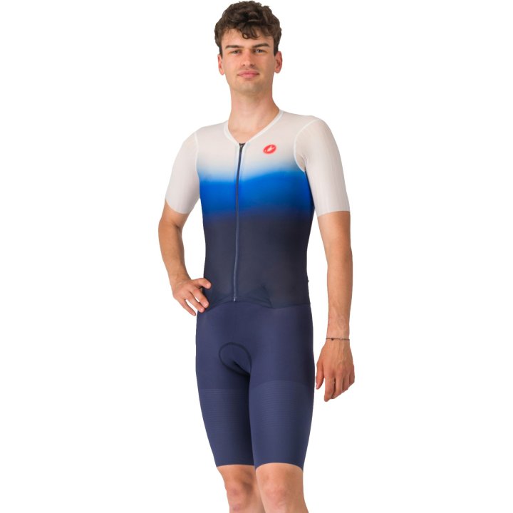 Castelli PR 2 Men's Cycling Suit (Belgian Blue/White Azzurro Ita)