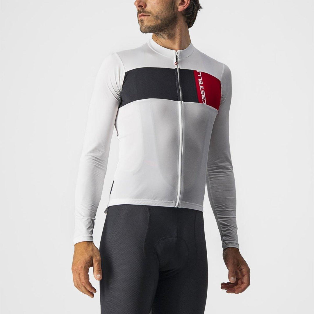 Castelli White Cycling Jerseys Castelli Prologo Men's Cycling