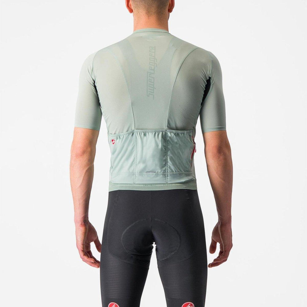 Castelli Superleggera 3 Men's Cycling Jersey (Defender Green) - BUMSONTHESADDLE