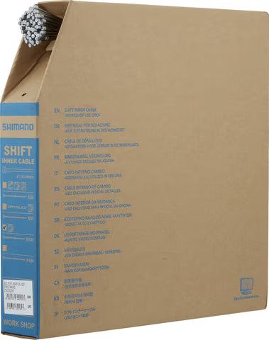 Shimano Stainless Steel Shifter Cable - 100 pieces (Silver)