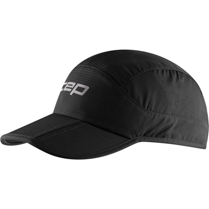 CEP Compression Core Foldable Unisex Running Cap (Black)