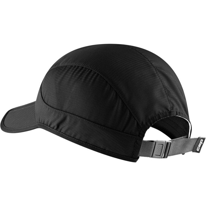 CEP Compression Core Foldable Unisex Running Cap (Black)