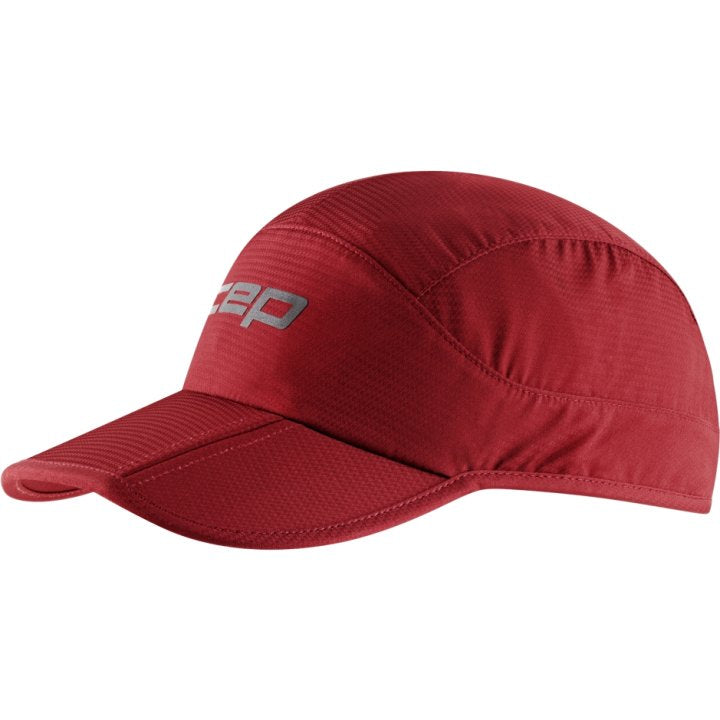 CEP Compression Core Foldable Unisex Running Cap (Burgundy)