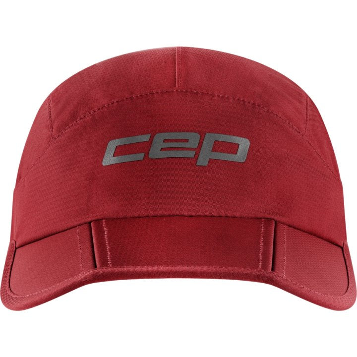 CEP Compression Core Foldable Unisex Running Cap (Burgundy)