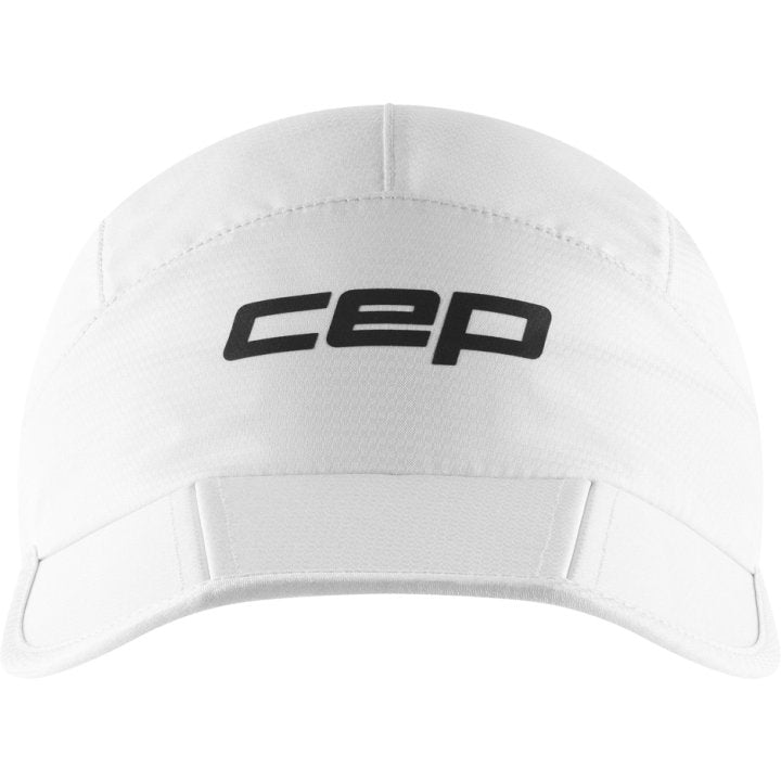 CEP Compression Core Foldable Unisex Running Cap (White)