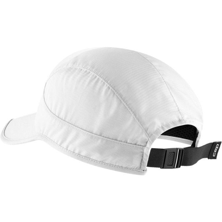 CEP Compression Core Foldable Unisex Running Cap (White)