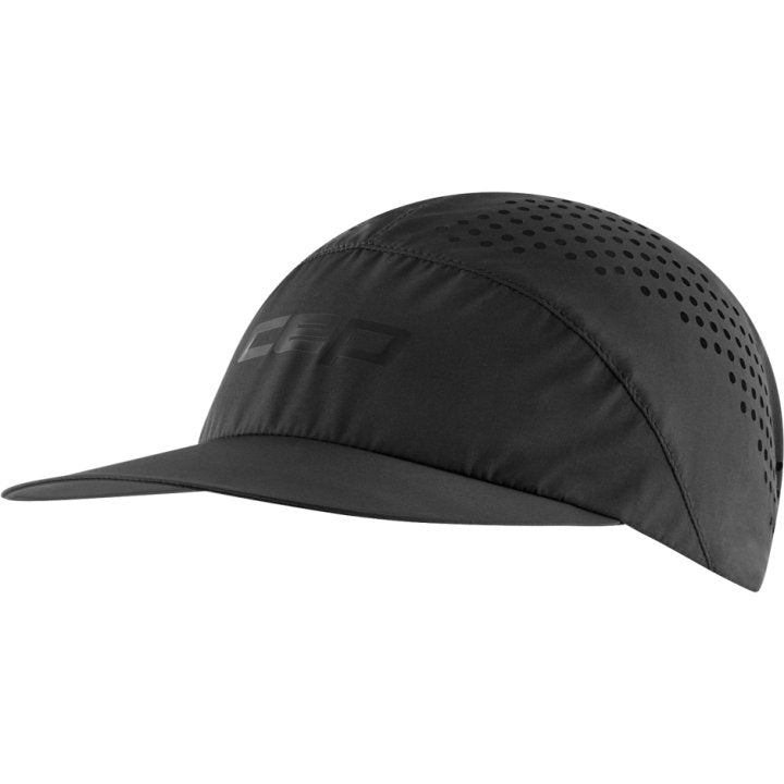 CEP Compression Pro Run Ultralight Unisex Running Cap (Black)
