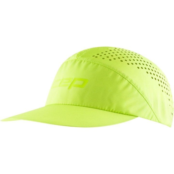 CEP Compression Pro Run Ultralight Unisex Running Cap (Lime)