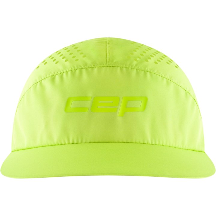 CEP Compression Pro Run Ultralight Unisex Running Cap (Lime)