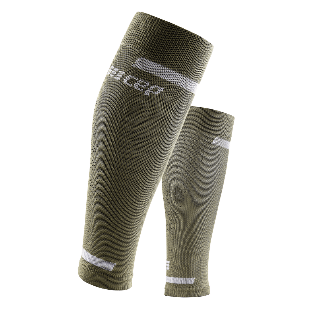 CEP The Run Compression 4.0 Men's Calf Sleeves (Olive) - BUMSONTHESADDLE