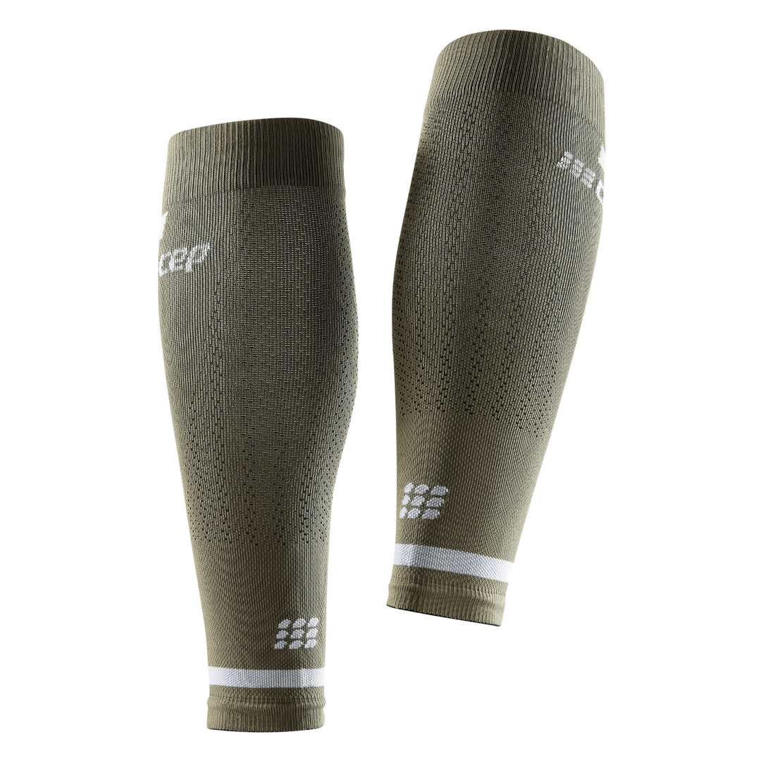 CEP The Run Compression 4.0 Men's Calf Sleeves (Olive) - BUMSONTHESADDLE