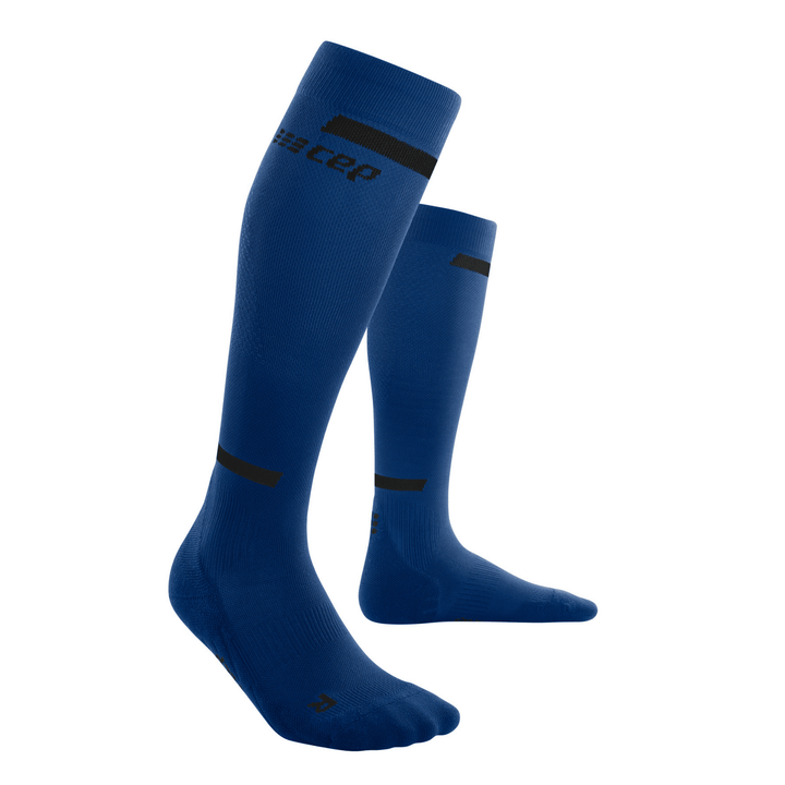 CEP The Run Compression Tall 4.0 Men's Cycling Socks (Blue) - BUMSONTHESADDLE