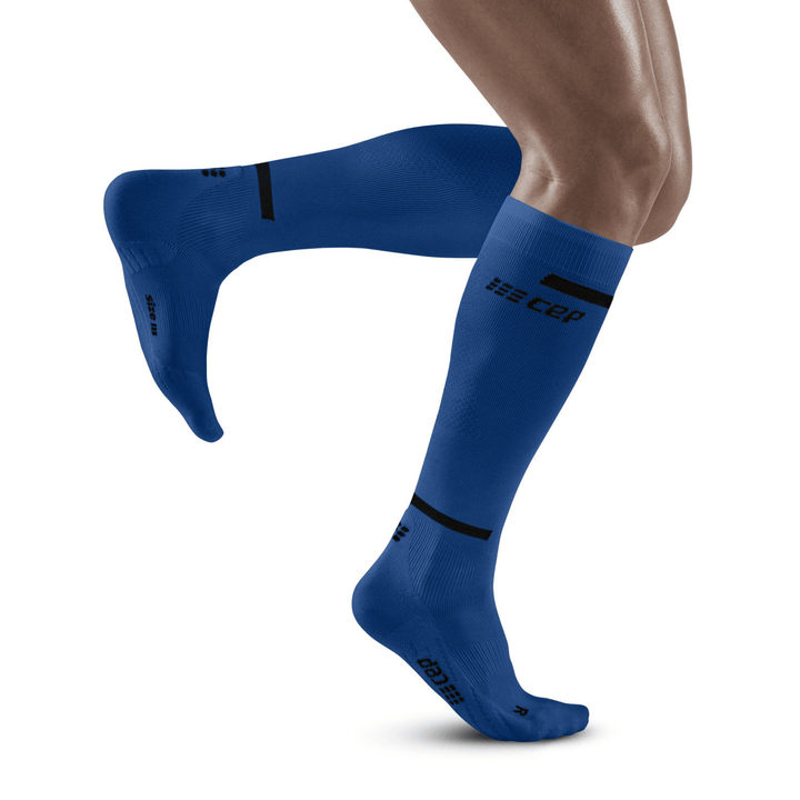 CEP The Run Compression Tall 4.0 Men's Cycling Socks (Blue) - BUMSONTHESADDLE