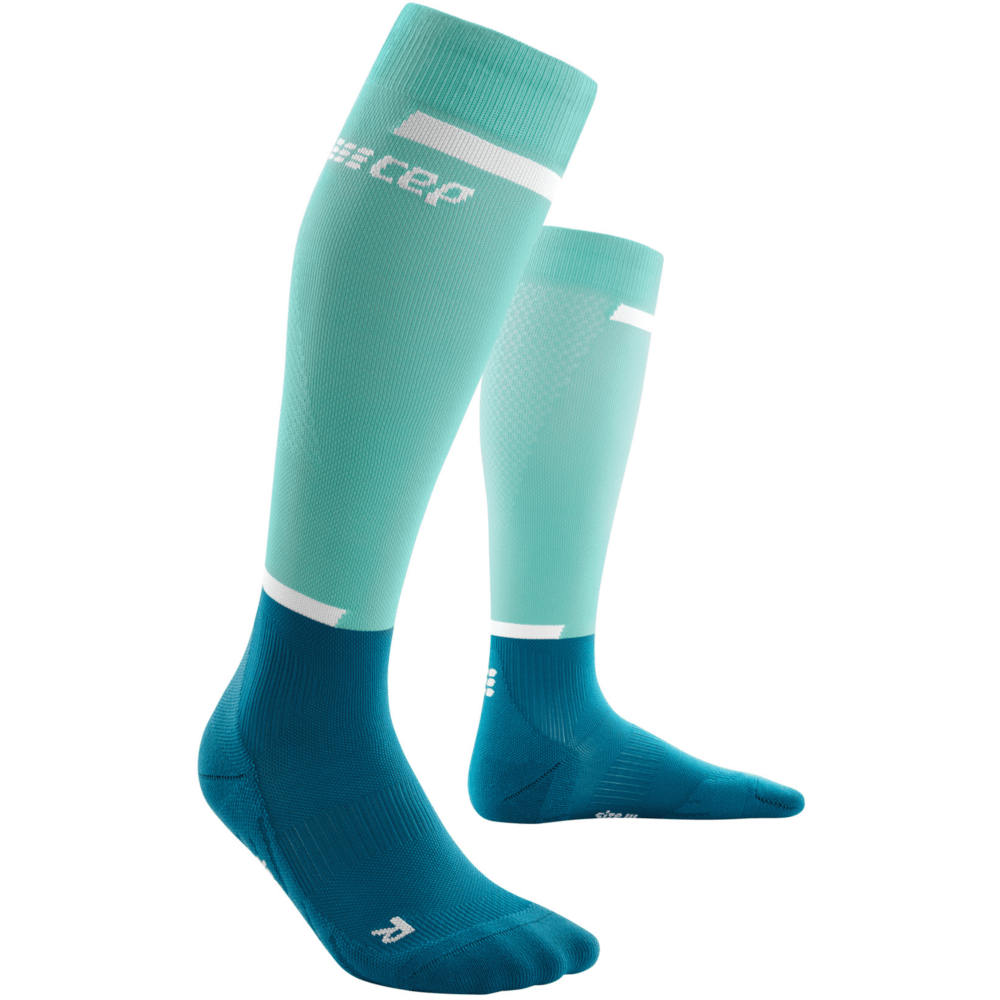 CEP The Run Compression Tall 4.0 Women's Cycling Socks (Ocean/Petrol) - BUMSONTHESADDLE