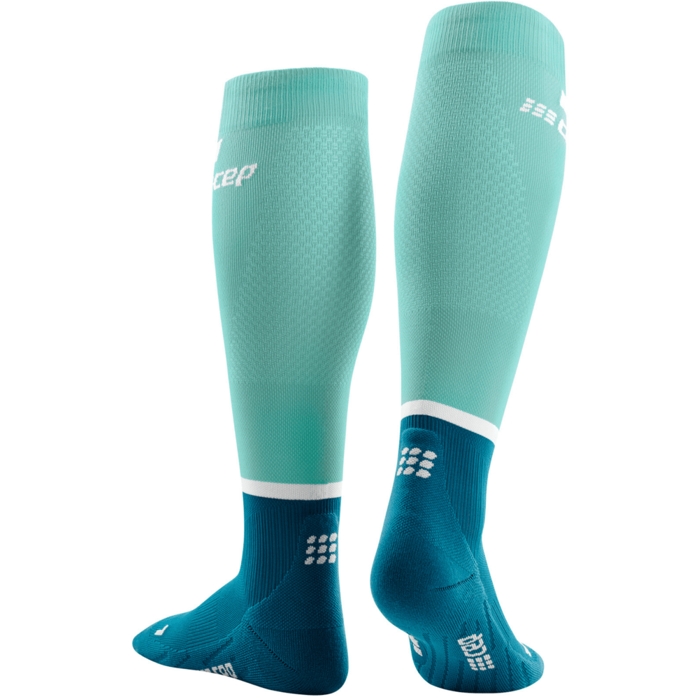 CEP The Run Compression Tall 4.0 Women's Cycling Socks (Ocean/Petrol) - BUMSONTHESADDLE