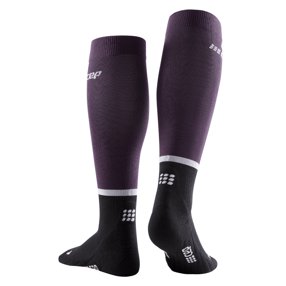 CEP The Run Compression Tall 4.0 Women's Cycling Socks (Violet/Black) - BUMSONTHESADDLE