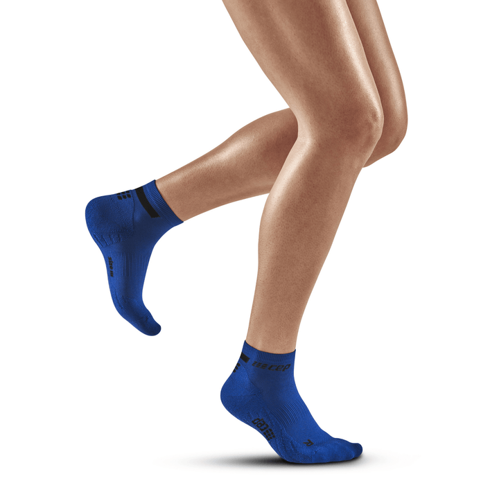 CEP The Run Low Cut 4.0 Compression Women's Socks (Blue) - BUMSONTHESADDLE