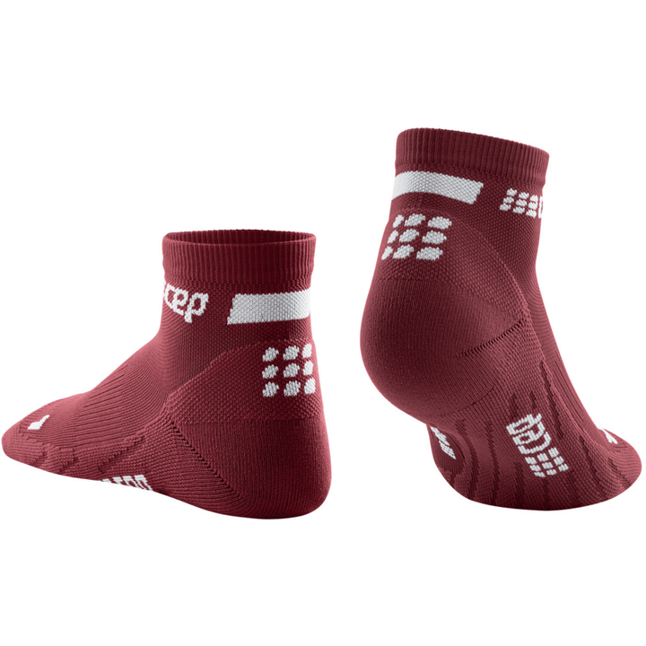 CEP The Run Low Cut 4.0 Compression Women's Socks (Dark Red) - BUMSONTHESADDLE