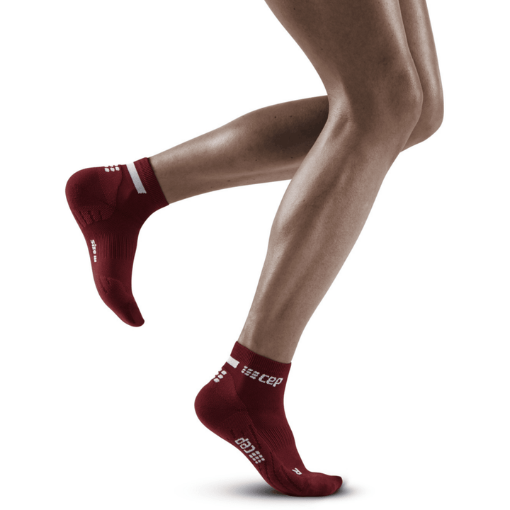 CEP The Run Low Cut 4.0 Compression Women's Socks (Dark Red) - BUMSONTHESADDLE