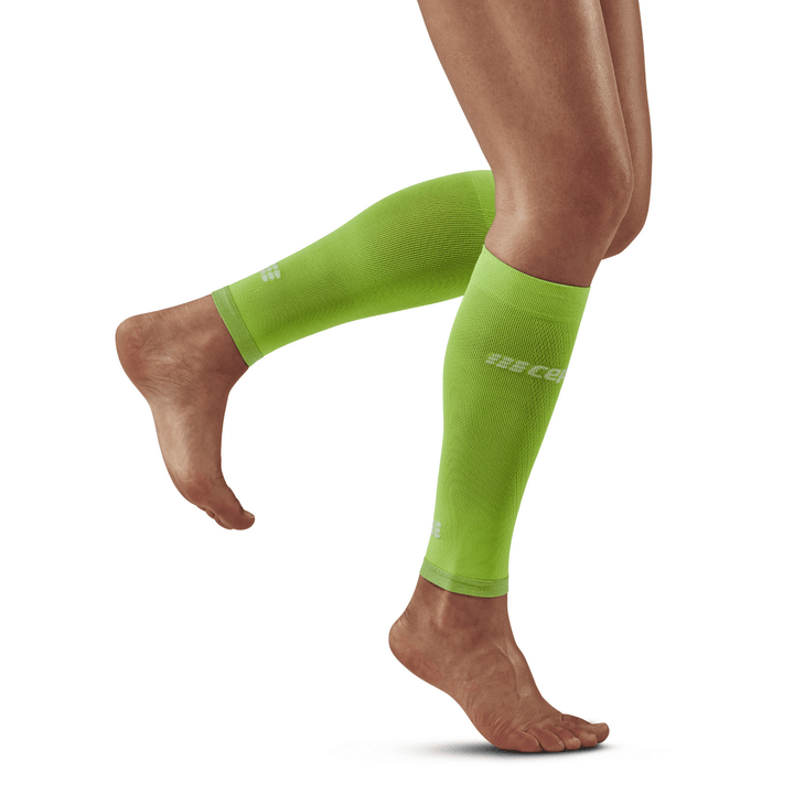 CEP Ultralight Compression Women's Calf Sleeves (Flash Green/Black) - BUMSONTHESADDLE