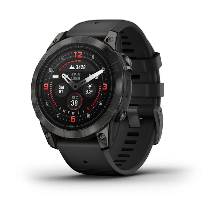 Garmin Epix Pro Gen 2 Smart Watch (Carbon Grey DLC Titanium w/ Black Band)