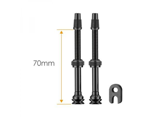 Ciclovation Light Weight Tubeless Valve Stem (Black) - BUMSONTHESADDLE