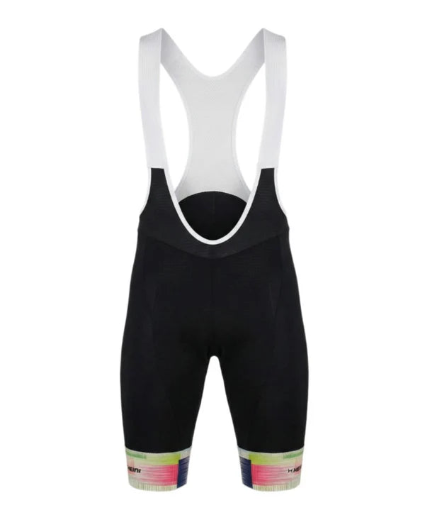 Heini Diamond 597 Men's Cycling Bib Shorts (Black/White)