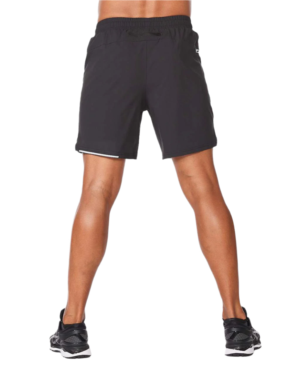 2XU MR6531B Aero 7 Inch Men's Running Shorts (Black/Silver)