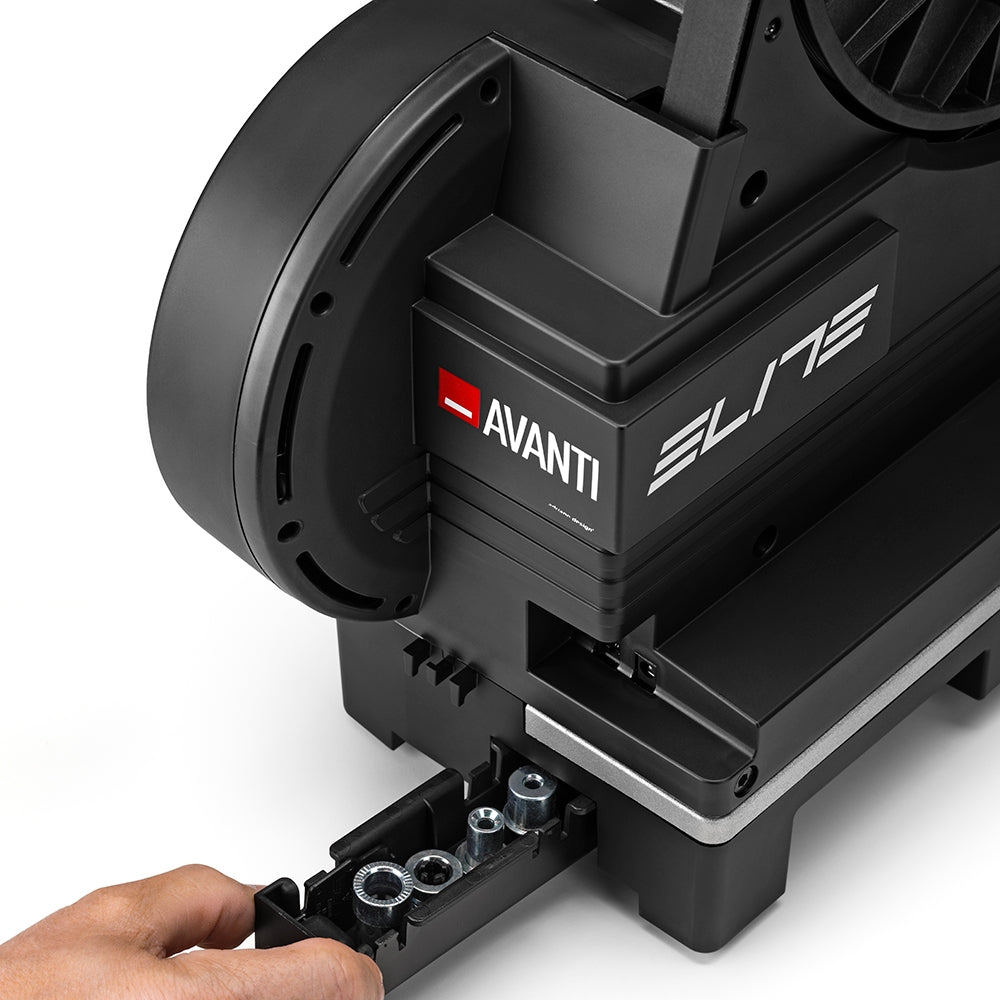 Elite Avanti Electromagnetic Direct Drive Trainer w/ Zwift Cog/Click  (Black)