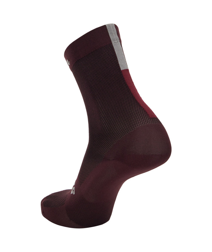 Santini Eroica Quiete Unisex Cycling Socks (Bordeaux)