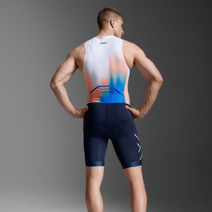 2XU MT7398D Core Men's Triathlon Suit (Nebula Blaze/Midnight)