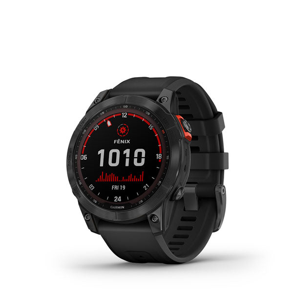 Garmin Fenix 7 Solar Smart Watch (Slate Gray w/ Black Band)