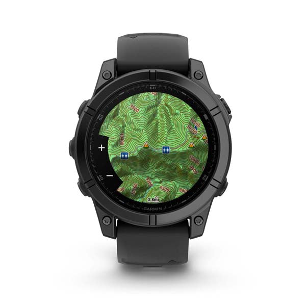 Garmin Fenix E Smart Watch (Slate Gray Steel/Black Silicone Band)