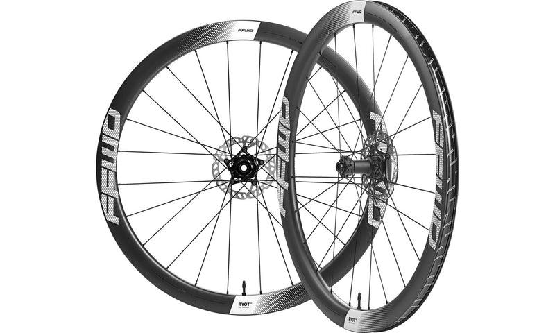 FFWD Ryot44 DT240 Carbon Tubeless Ready Disc Brake Wheel - Shimano (White) - BUMSONTHESADDLE