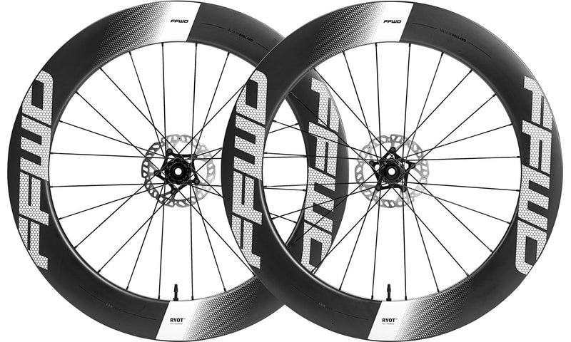 FFWD Ryot77 Carbon Tubeless Ready Disc Brake Wheel - Shimano (White) - BUMSONTHESADDLE