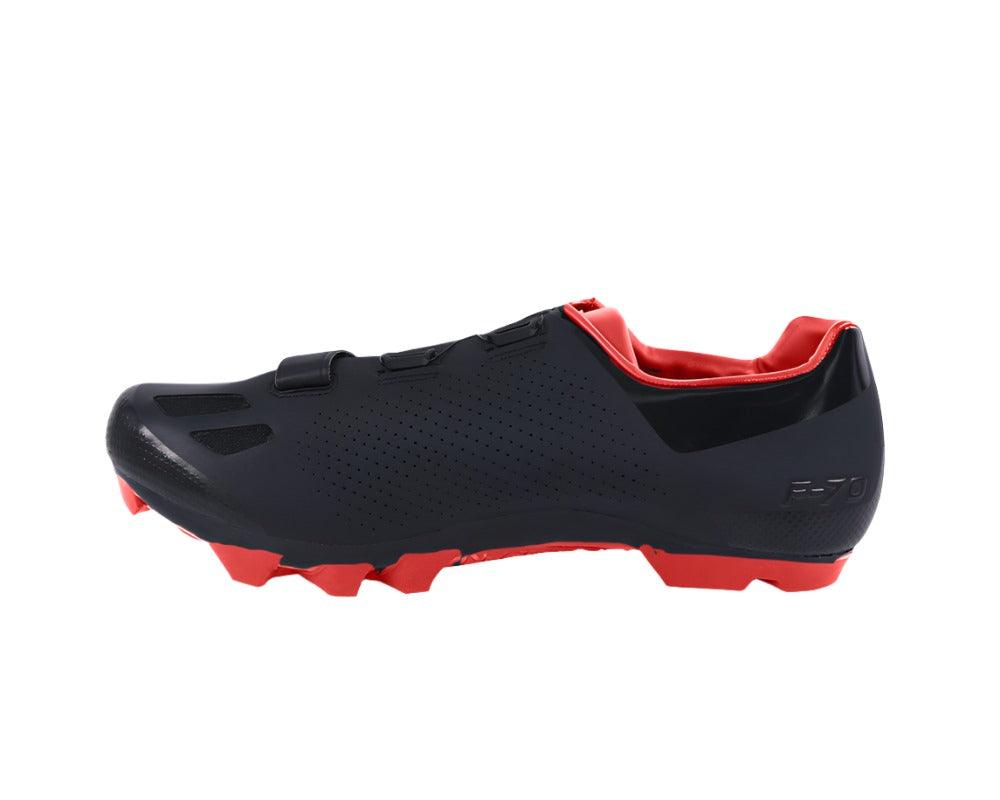 FLR F-70 MTB Cycling Shoe (Black/Red) - BUMSONTHESADDLE