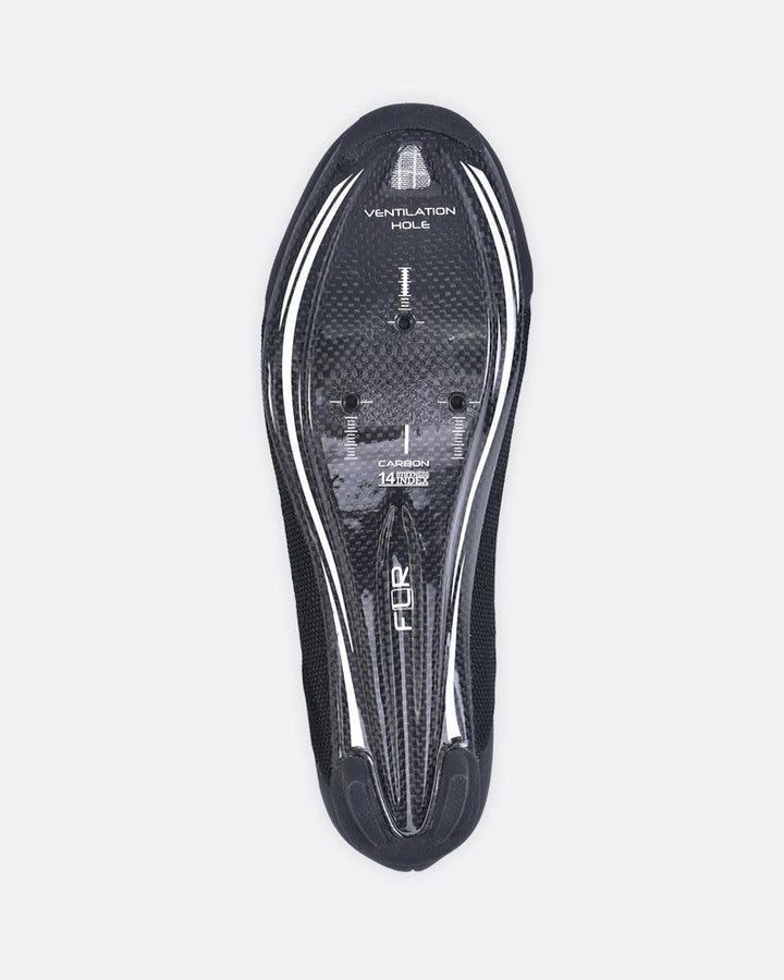 FLR F-XX Knit Road Cycling Shoe (Black) - BUMSONTHESADDLE