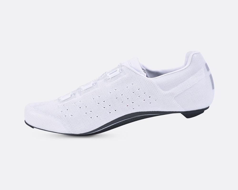 FLR F-XX Knit Road Cycling Shoe (White) - BUMSONTHESADDLE