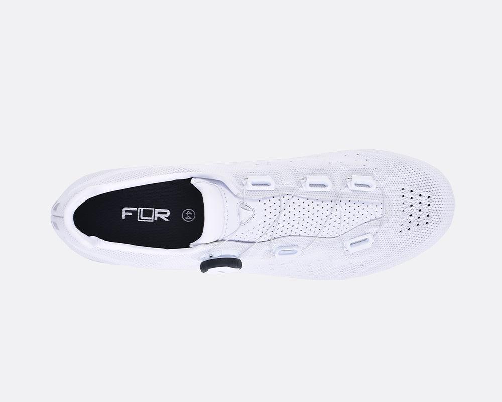 FLR F-XX Knit Road Cycling Shoe (White) - BUMSONTHESADDLE