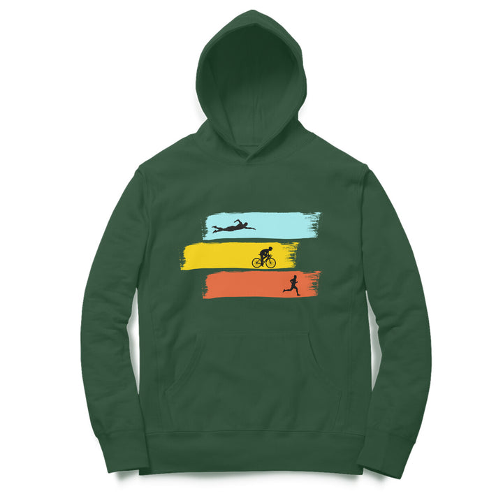 Sport Canvas Three Disciplines Regular Fit Unisex Hoodie