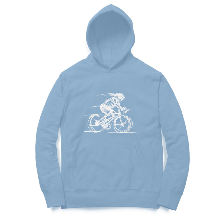 Sport Canvas Bike Sketch Regular Fit Unisex Hoodie