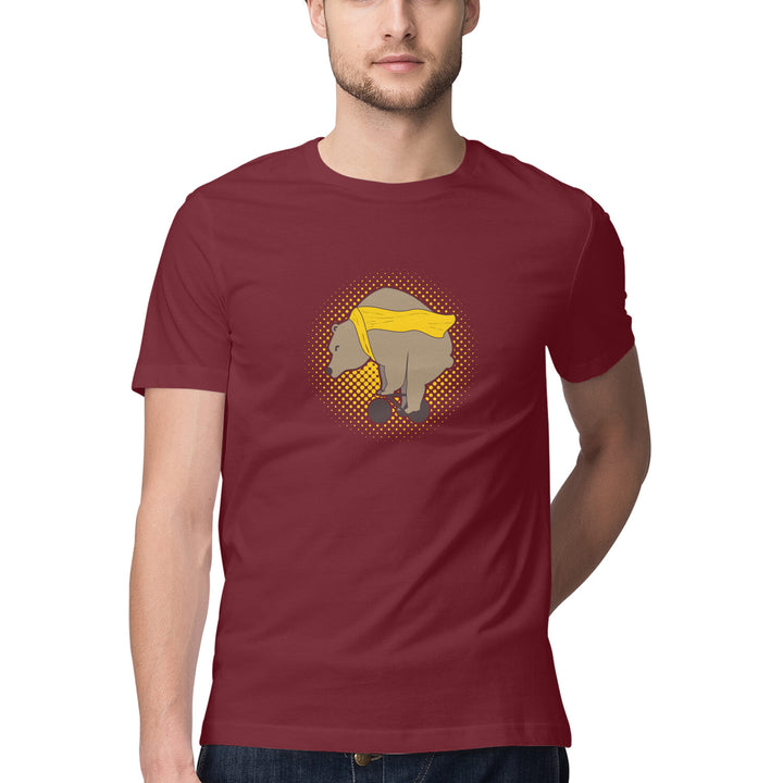 Sport Canvas Bear On Bike  Classic Fit Unisex T-Shirt