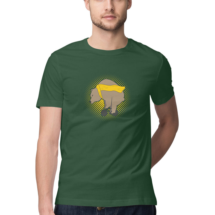 Sport Canvas Bear On Bike  Classic Fit Unisex T-Shirt