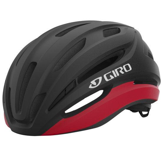 Giro Isode II MIPS Road Cycling Helmet (Matte Black/Red) - BUMSONTHESADDLE