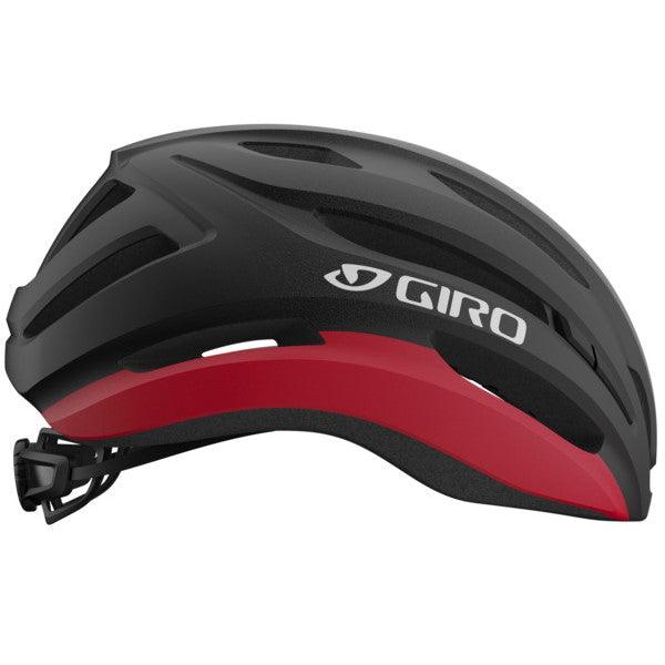 Giro Isode II MIPS Road Cycling Helmet (Matte Black/Red) - BUMSONTHESADDLE