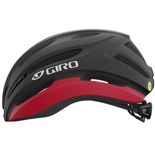 Giro Isode II MIPS Road Cycling Helmet (Matte Black/Red) - BUMSONTHESADDLE