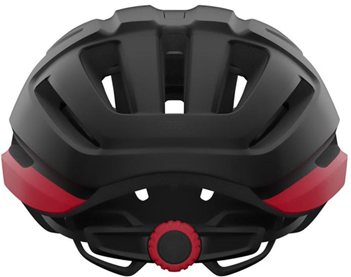 Giro Isode II Road Cycling Helmet (Matte Black/Red) - BUMSONTHESADDLE