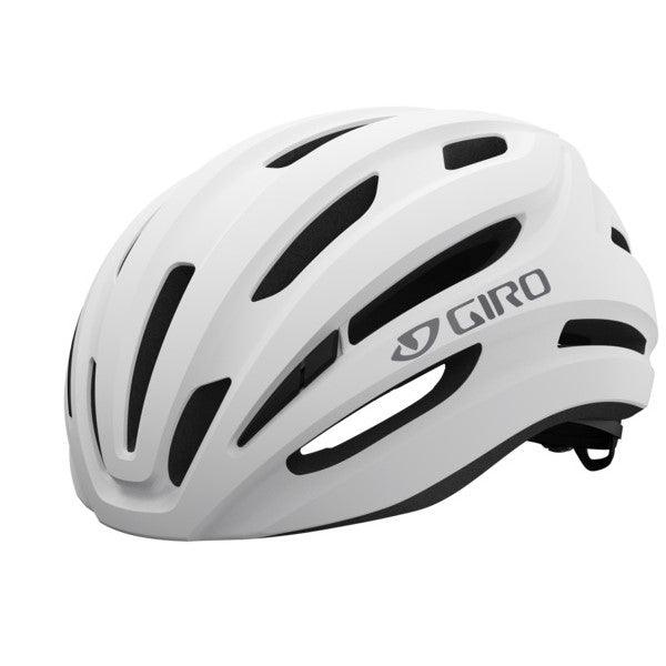 Giro Isode II Road Cycling Helmet (Matte White/Charcoal) - BUMSONTHESADDLE